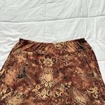 Vintage West End Skirt Womens Large Brown Floral Stretch Boho Fairy Grunge Y2K Photo 4