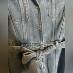 7 For All Mankind denim lustre midi dress size small in valentine Photo 6