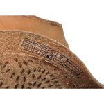 UGG  Charlotte Perforated Tan Leather Cowgirl Ankle Booties Zip Back Sz 7 EU 38 Photo 4