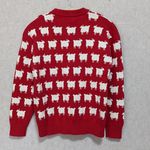 Warm And Wonderful Fitted Sheep Cotton Sweater Red Size XS Photo 1