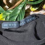 ZARA  Basic Business Casual Black Dress with Beige Slit in Center Size XS Photo 2