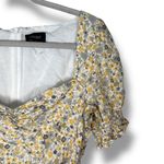 Bardot Cindy Sweetheart Dress in Soft Yellow Floral Photo 5