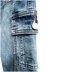 KanCan Women’s Cargo Jeans Size 26 Medium Wash Stretch Back Flap Pockets Blue Photo 6