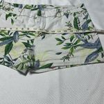 a.n.a White and Green Bermuda Shorts with Botanical Print Photo 4