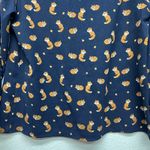 Jugeunke Beaver Novelty Print Shirt Womens Medium Lightweight Minimalist Forest Black Photo 7