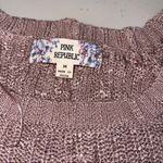 Pink republic  BRAIDED PULLOVER SWEATER MEDIUM Photo 1