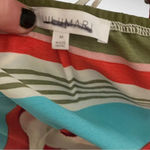 Lulumari Women's Striped Maxi Dress With Collar Tie Front Detail Medium | EUC Photo 7