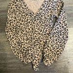 Abercrombie & Fitch Soft A & F Cozy Leopard Print Long Sleeved Bodysuit Small Photo 9