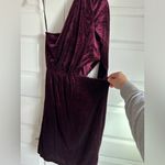 H by Halston Halston Amara Velvet One Shoulder Cut Out Dress 8- NwT Photo 3