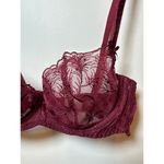 NWOT Muse Women's Size 34B Purple Lace Unlined Balconette Bra Intimates Photo 7