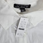 J.Crew Ruffle-hem shirt-dress in cotton poplin White S BR461 Photo 2