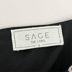 Sage The Label Spaghetti Strap Ruffle Foral V Neck Midi Dress Grey Size Small Photo 6