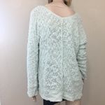 Free People Mint Green Songbird Sweater M Photo 4