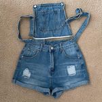 SheIn DENIM OVERALL SHORTS Photo 2