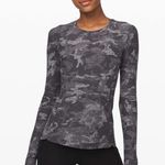 Lululemon  grey camo runderful long sleeve 12 Photo 0