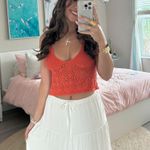 Orange knit Amazon top Photo 1