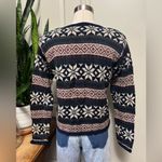 Vintage nordic snowflake Sweater zip Photo 3