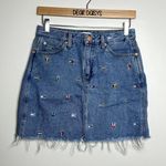 Tommy Hilfiger Embroidered Logo Denim Mini Skirt Photo 0