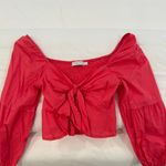 Pink Puffy Blouse Photo 1