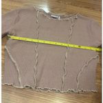 Urban Outfitters Out From Under Bella Thermal Seamed Long Sleeve Top Size Medium Photo 6