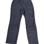 ZARA Woman Cropped Dress Pants Navy Blue Size 10 Photo 3