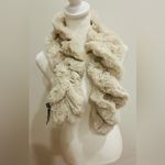 Elegant Cream Faux Fur Scarf Tan Photo 1
