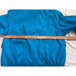 Unex Vintage 90s Windbreaker Jacket Size Medium Teal Green Shoulder Pads Blue Photo 6