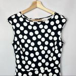 New York & Co. Black & White Polka Dot Fit & Flare Mini Dress XS Photo 2