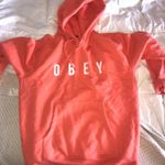 Obey  Large Orange Hoodie  Photo 0