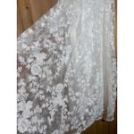 Lulus NWT  Quite Perfect White Floral Embroidered Strapless Midi Dress Bridal L Photo 5