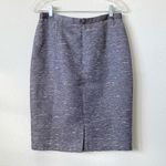 Coldwater Creek Shimmery Sequin Tweed Pencil Skirt Size 6 Gray Photo 1