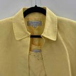 Tahari Arthur S Levine Blazer Tank Set Womens 4 Yellow Linen Rayon Pockets Photo 1