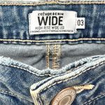 Refuge Denim Women's High Rise Wide Leg Jeans Blue Size 3 NWT Vintage Wash Photo 3
