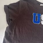 Black and Blue USA Crop Top Size XL Photo 3