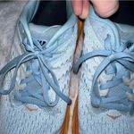 Hoka Clifton 8 Running Shoe Multicolor Tennis Shoe Size 11B Blue & Orange Photo 5