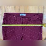 Old Navy  Burgundy Polka Dot Pixie Ankle Pants Photo 4