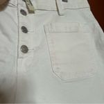 Madewell Denim Utility Shorts Tile White Patch Pockets High Waisted NWT Size 31 Photo 5