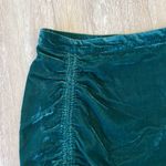 Free People  Vivienne Velvet Mini Skirt In Emerald Green Photo 2