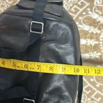 Sergio Rossi Italian Leather Backpack bag Black Photo 10