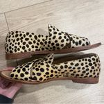 Loeffler Randall  Hannele Open Slip On Loafer Peeptoe Calf Hair Size 7 Photo 2