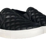 Steve Madden  Women's Quilted Slip On‎ Vegan Leather Sneaker Black Size 11 Photo 0