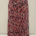 Lilly Pulitzer Pink and Blue Floral Midi Dress Photo 0