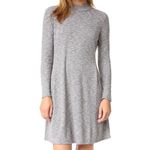 Madewell  Cityblock Mock Neck knit long sleeve Mini  sweater Dress gray S fall Photo 10
