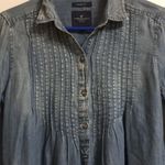 American Eagle jegging fit chambray lyocell long sleeve Tunic Size Small Photo 7