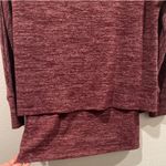 Soft Surroundings Burgundy Round Neck Long Sleeve Sweatshirt Photo 3
