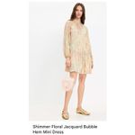 Loft XS Floral Shimmery Dress With Bubble Hem. Flowy Style. Drop Waist. Photo 1