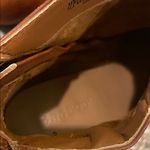 Bamboo Womens  Brown Ankle Booties With Chunky Heel Photo 4