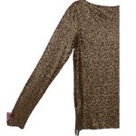 J.Crew NWT Womens Glimmer Long Sleeve Sequin Boatneck Tee Size Small Party Photo 10