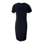 Calvin Klein Black Short Sleeve Shift Work Dress Small Photo 1