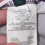 Aqua Green  Women’s Sz Medium Purple Floral One Piece Swim Suit Photo 5